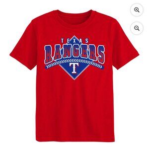NEW Boy's Texas Rangers Red Short sleeve Shirt Med NWT